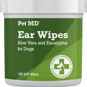Say Goodbye to Doggie Ear Woes with Pet MD Ear Cleaner Wipes!