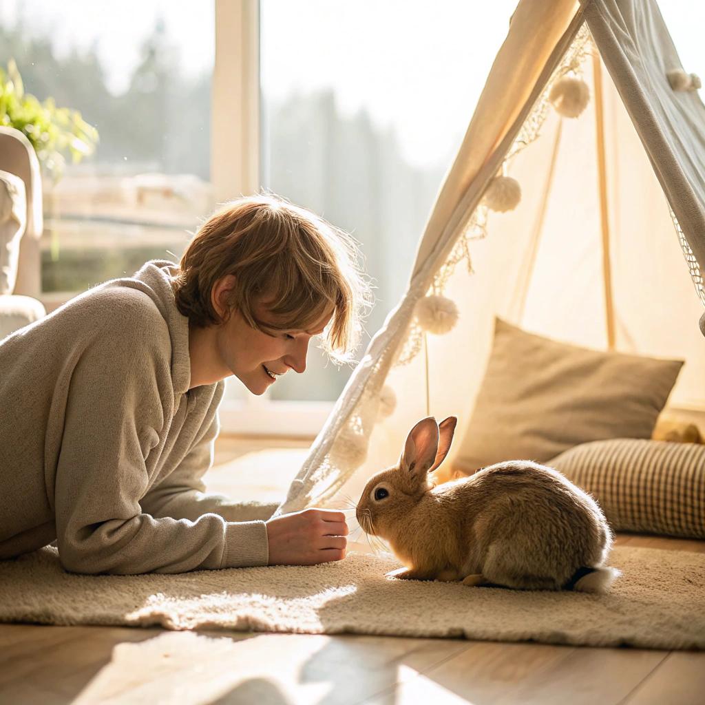 1) Start with Bonding: Spend quality time with your rabbit to build trust and create a strong bond, laying the foundation for effective training